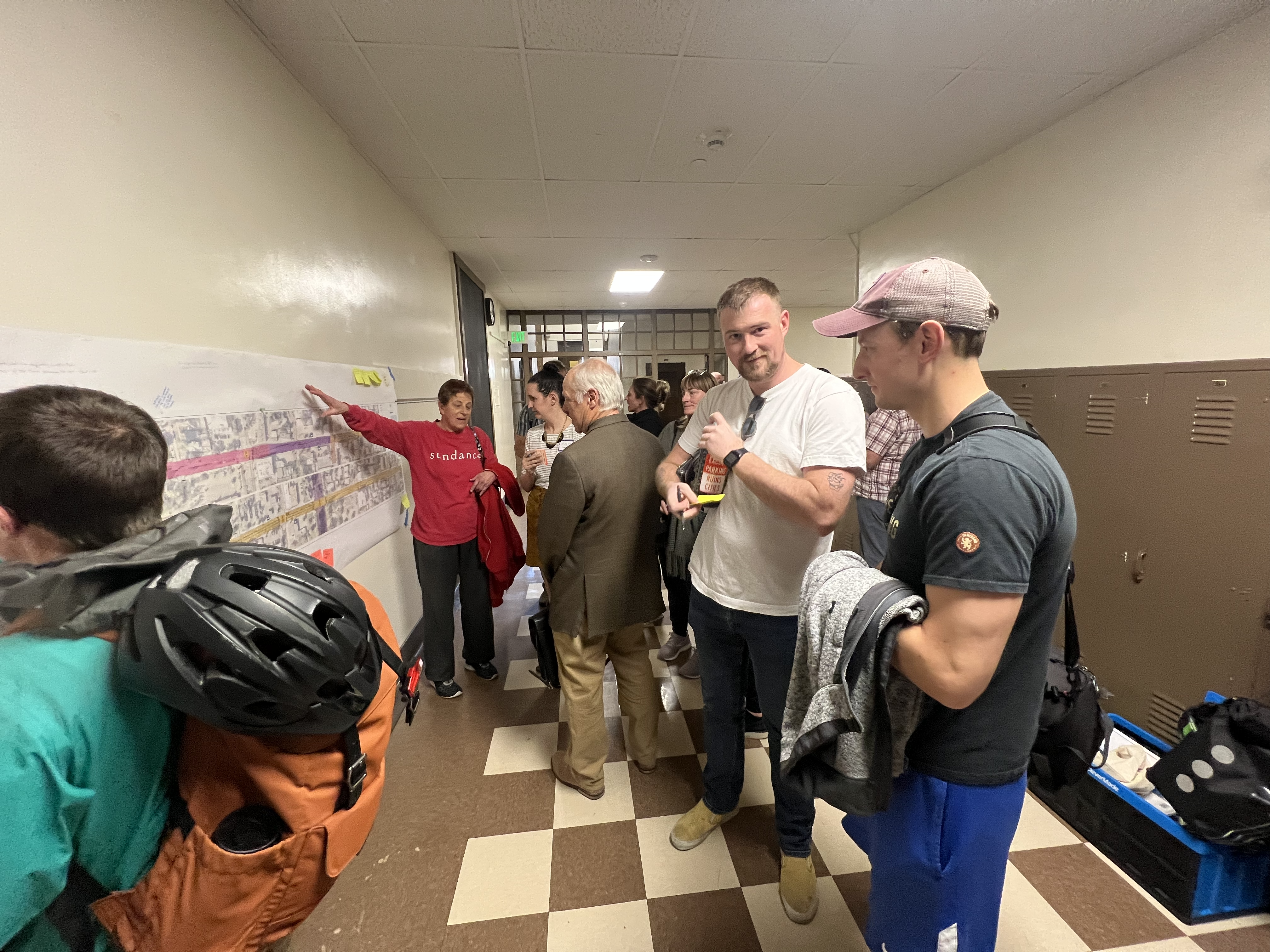 Neighbors showing support at community meeting